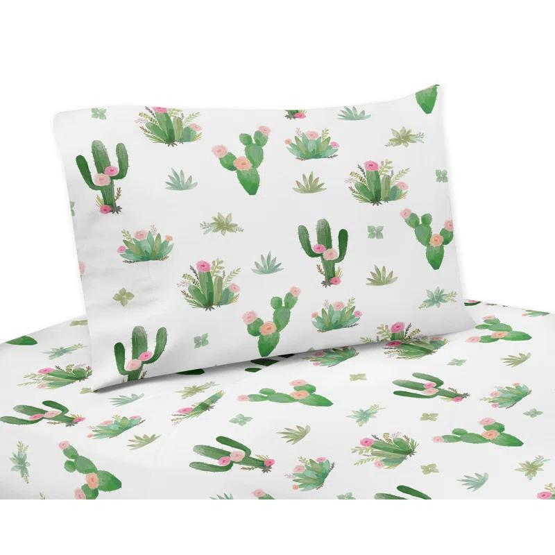 Sweet Jojo Designs Cactus Floral Sheet Set