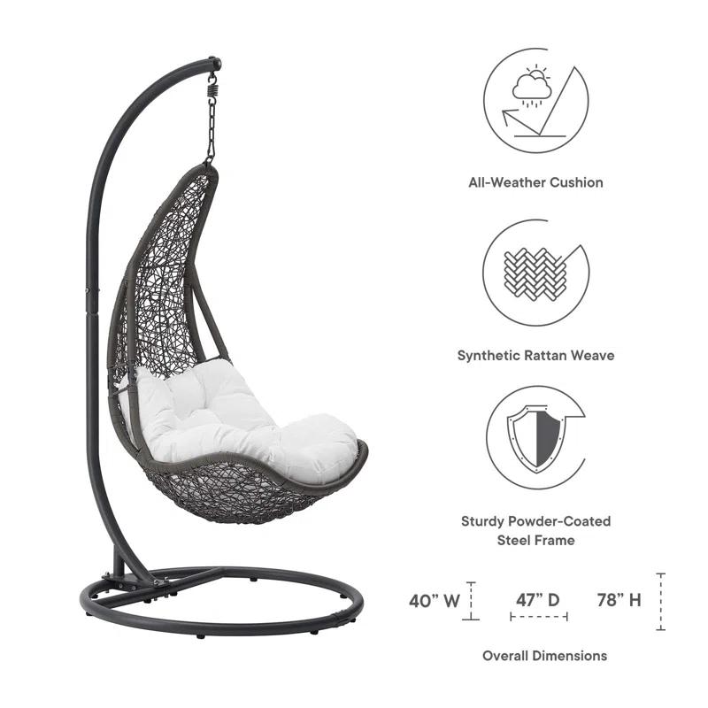 Modway Modway Abate Wicker Rattan Outdoor Patio Swing Chair