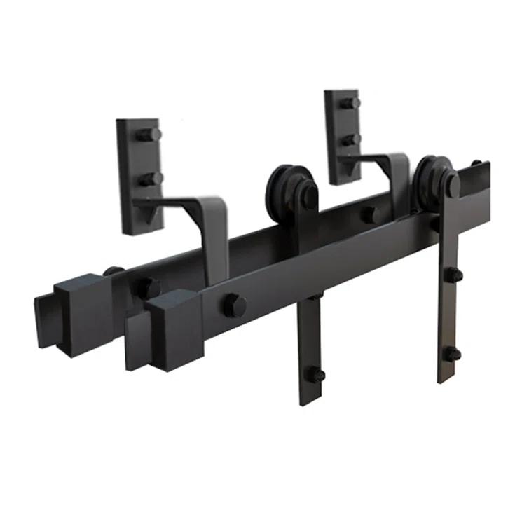 Calhome 84'' Solid Wood Paneled Painted with Installation Hardware Kit Barn Door