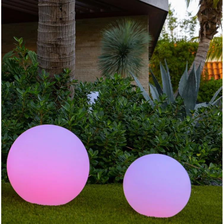 Smart & Green Pearl 10'' Battery Powered Integrated LED Color Changing Outdoor Floating Light