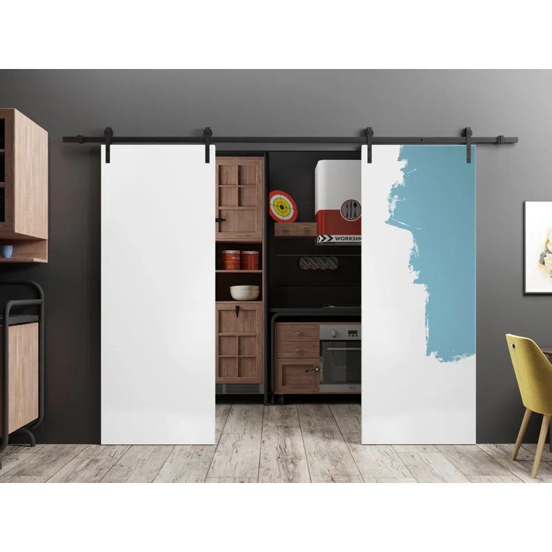 SARTODOORS Planum Solid + Manufactured Wood Paneled Slab Door