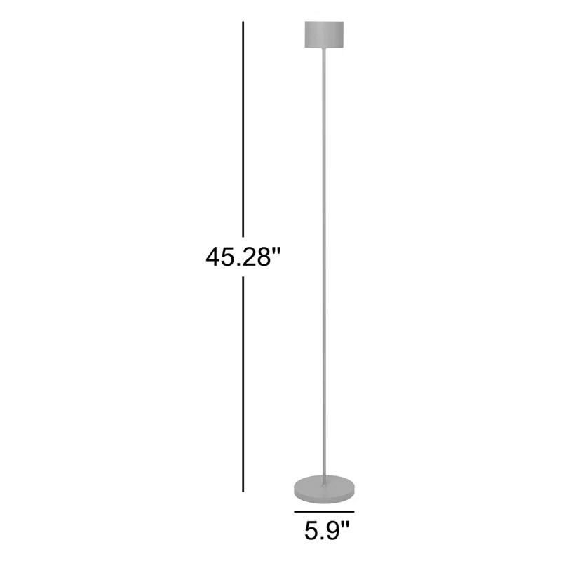 FAROL 45.28'' Mobile Rechargeable LED Floor Lamp