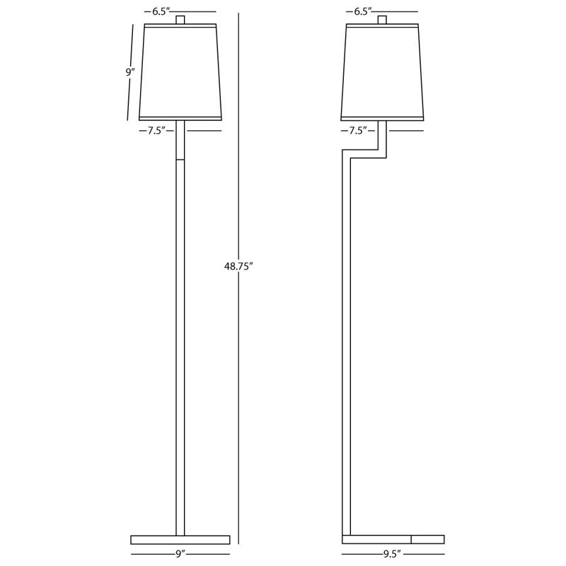 Doughnut 48.75'' Traditional Floor Lamp