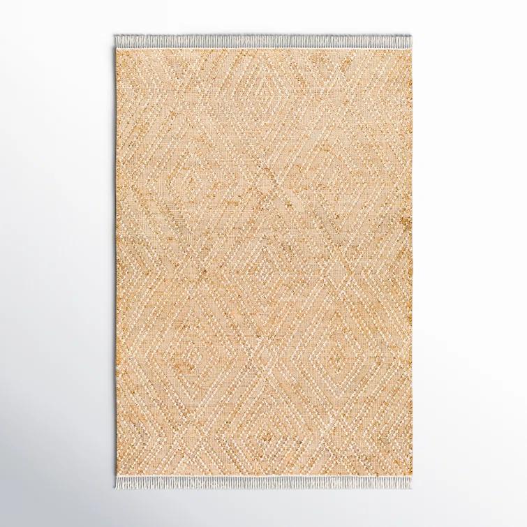 Birch Lane™ Sal Geometric Flatweave Area Rug in Khaki