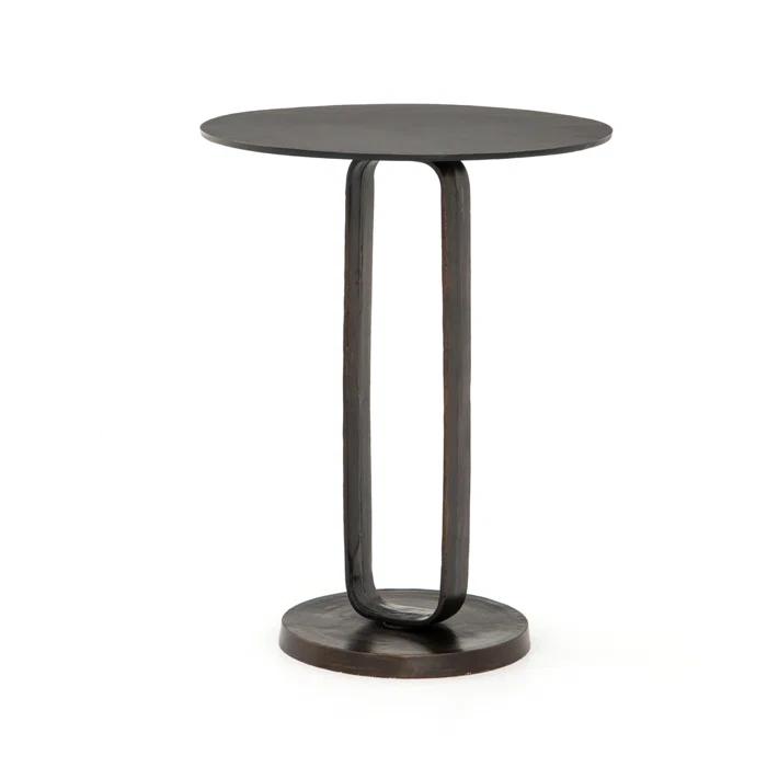 Alethea Indoor / Outdoor Side Table - Antique Rust