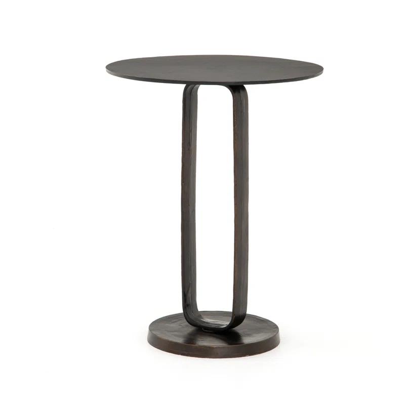 Alethea Indoor / Outdoor Side Table - Antique Rust