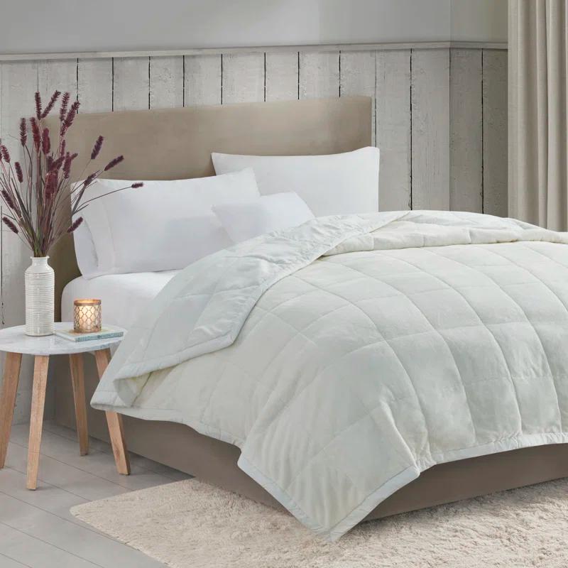 Madison Park Coleman Reversible HeiQ Smart Temperature Down Alternative Blanket & Reviews | Wayfair