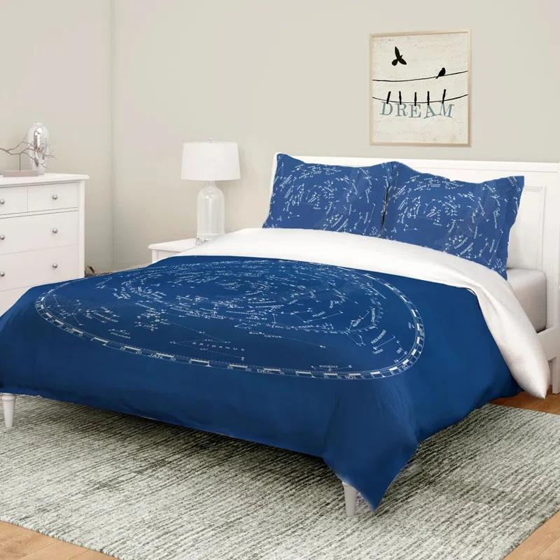 Laural Home Stars and Constellations Chart Comforter