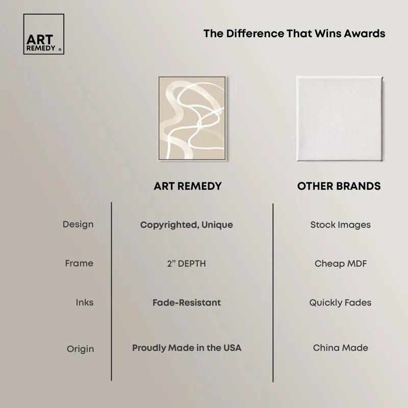 Art Remedy Minimal Lines Poster Canvas Boho Minimalist Abstract Art by Art Remedy