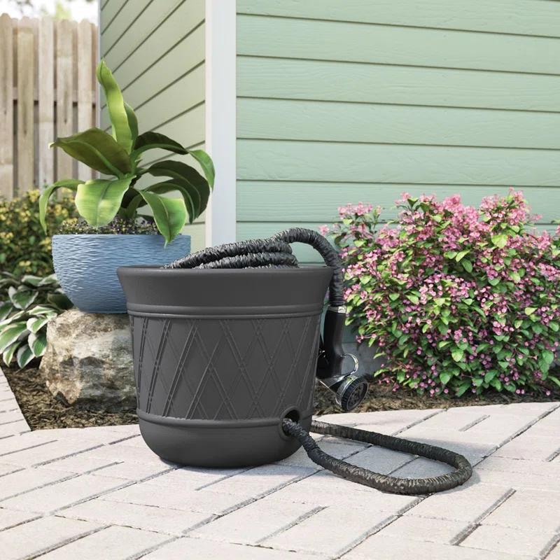 Suncast Plastic Stand Hose Pot