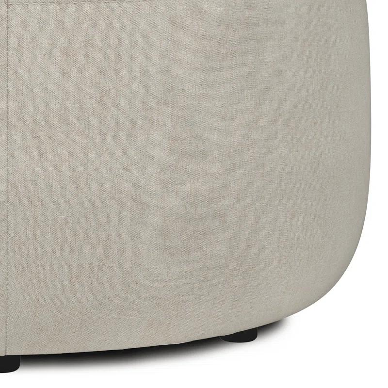Simpli Home Moore Upholstered Ottoman