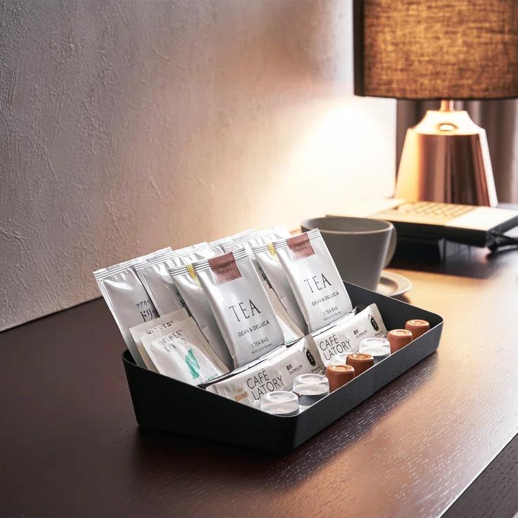 Yamazaki Home Space Saving Vanity Tray, Sloped, Steel, Large
