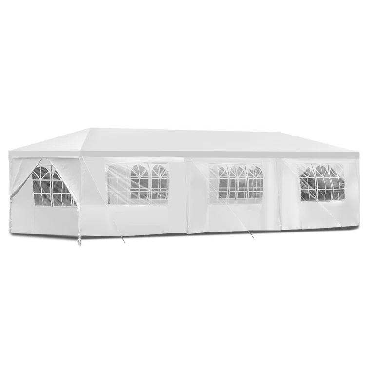 Costway 30 Ft. W x 10 Ft. D Steel Party Tent Canopy