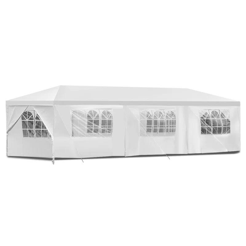 Costway 30 Ft. W x 10 Ft. D Steel Party Tent Canopy