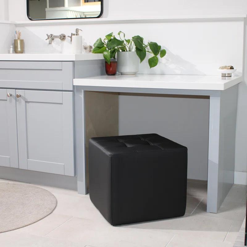 Tufted Square Ottoman 16" Height