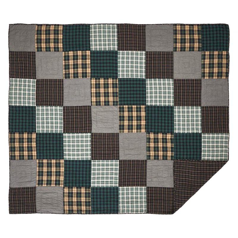 VHC Brands Pine Grove Cotton Plaid Quilt