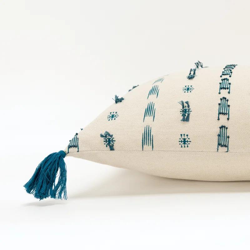 Rizzy Home Tassels Cotton Throw Pillow