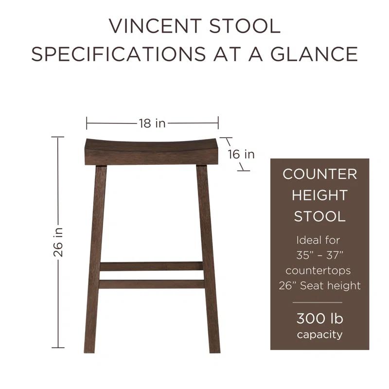 Maven Lane Maven Lane Vincent Wooden Kitchen Stool