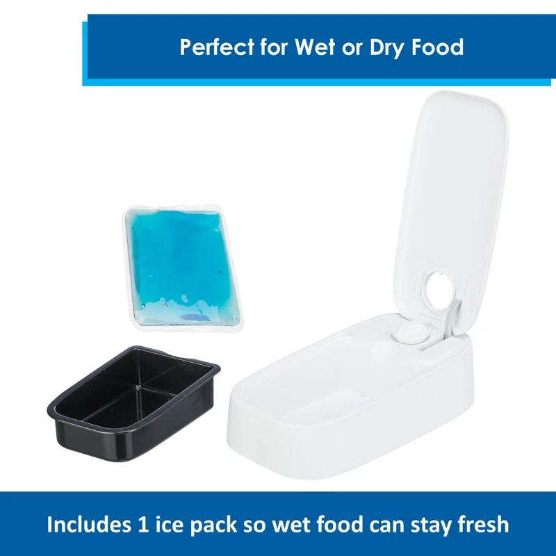 TRIXIE TRIXIE TX1 Automatic Food Dispenser, Single Serving, 48-Hour Timer, Battery Operated