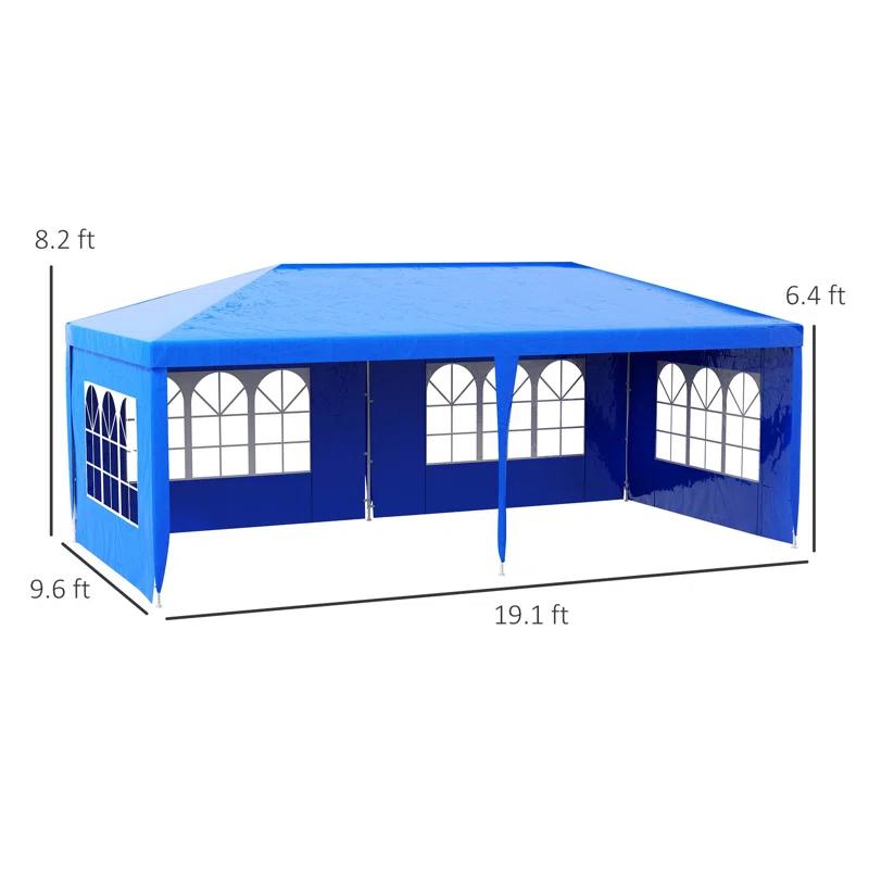 wendeway Outsunny 9.6' X 19' Large Party Tent