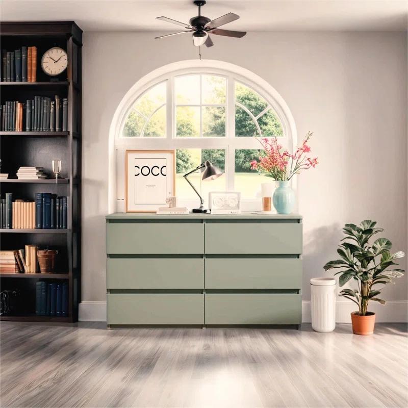 Wade Logan® Bisset 47.25'' W 6 - Drawer Dresser