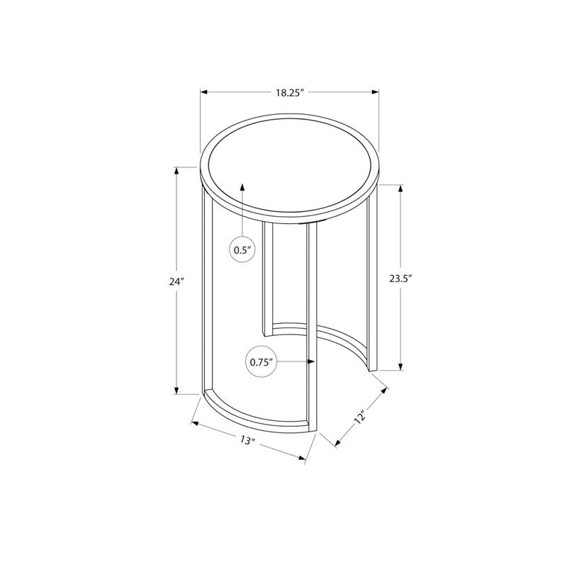 Wrought Studio™ Nightstand, Modern Accent Table, Living Room Round End Table