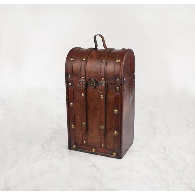 Twine Twine Chateau 2 Bottle Antique Wine Box
