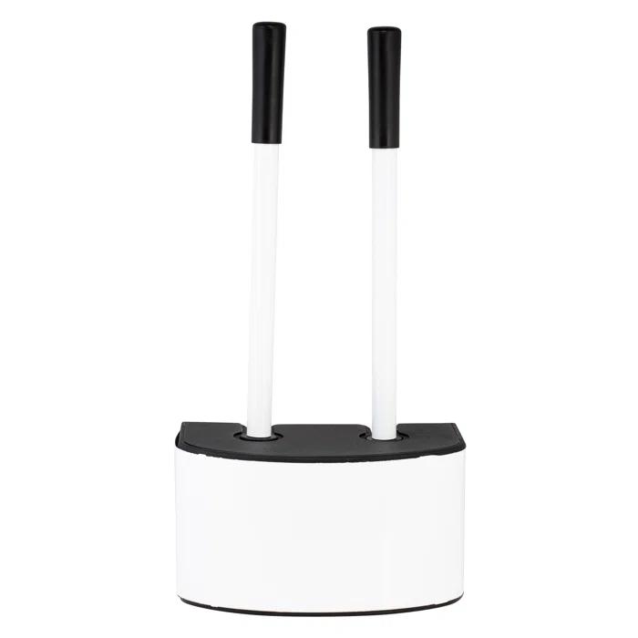 Bath Bliss Bath Bliss 2-In-1 Toilet Brush And Plunger Set In Metal