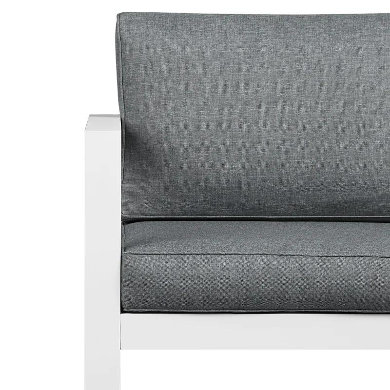 Real Flame BALTIC 55" Metal Outdoor Loveseat With Cushions by Real Flame