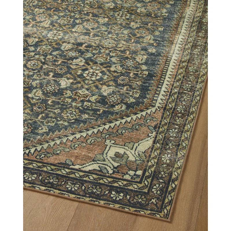 Banks I Rug by Magnolia Home by Joanna Gaines x Loloi - Denim and Clay / 2'6" x 7'6" Runner