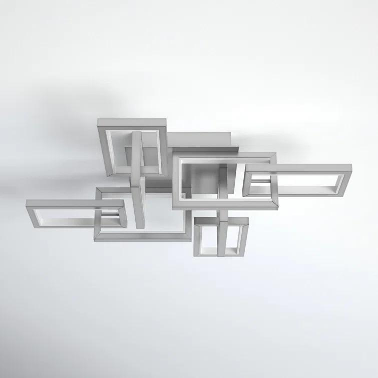 Sataria 8 - Light 29.25" Unique/Statement Geometric LED Flush Mount