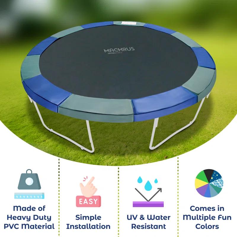 Upper Bounce Machrus Upper Bounce Trampoline Safety Pad, Fits 15 FT Round Trampoline Frame - Blue/Green