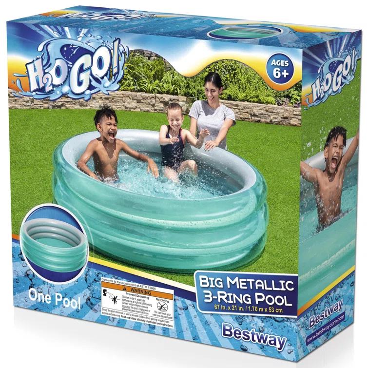 Bestway Plastic Round Kiddie Pool 20.87'' H x 66.93'' W x 66.93'' L