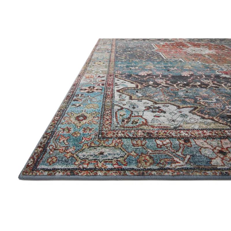 Loloi Margot Ocean/Brick Area Rug feat. CloudPile