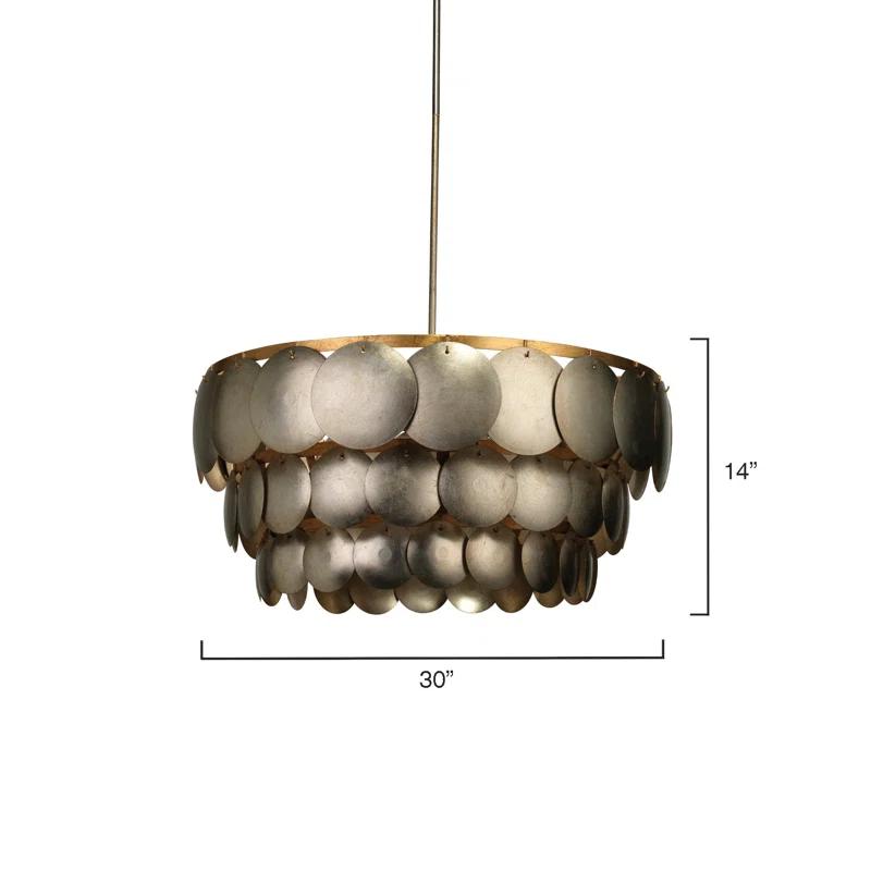 Jamie Young Company Calypso 4 - Light Dimmable Tiered Chandelier