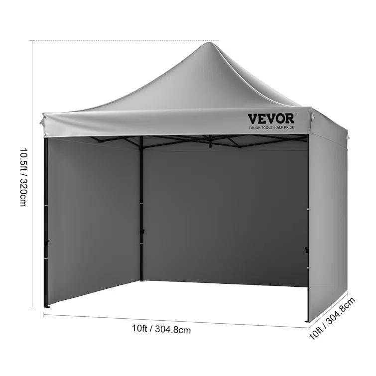 Stellweilan Tessberg 10x10 FT Pop up Canopy with Removable Sidewalls, Instant Canopies
