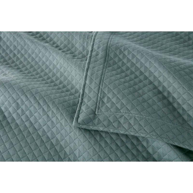 Peacock Alley Oxford Cotton Blend Coverlet