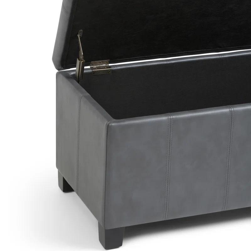 Simpli Home Dover Storage Ottoman Bench,Assembled