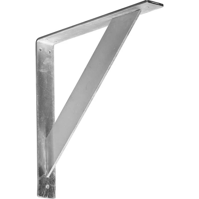 Ekena Millwork 2"W x 12"D x 12"H Traditional Steel Bracket, Unfinished