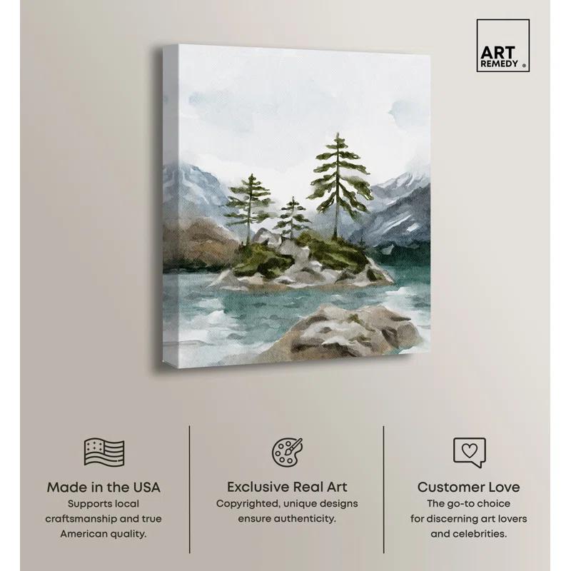 Art Remedy Cold Winter Lake