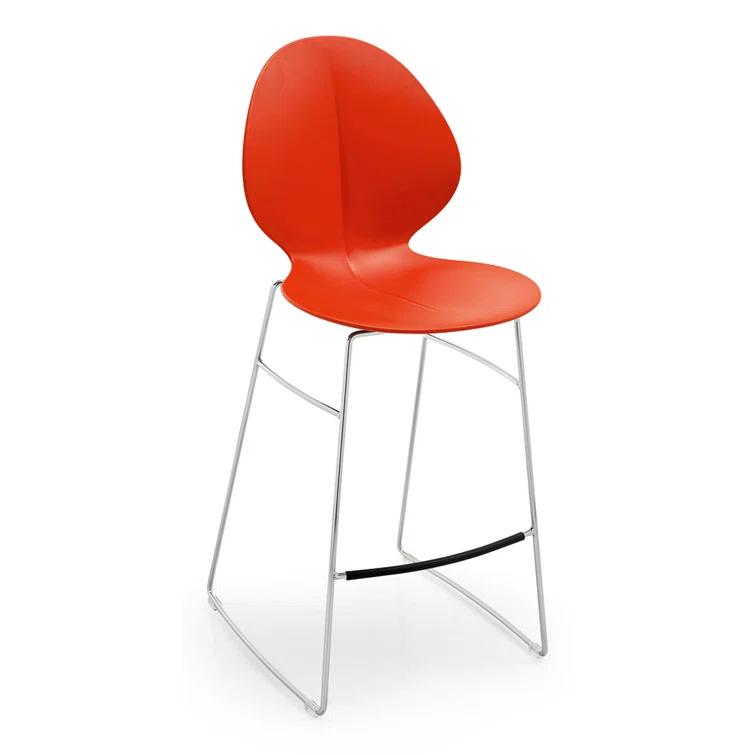 Calligaris Basil Ergonomic Stool with Metal Base