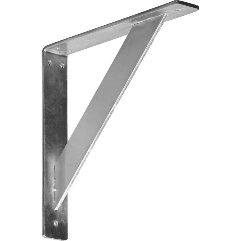 Ekena Millwork 2"W x 12"D x 12"H Traditional Steel Bracket, Unfinished