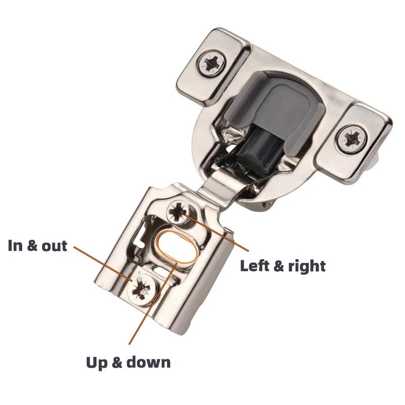 Decobasics 105 Degree 3 Way Adjustability 1/2" Overlay Hinge