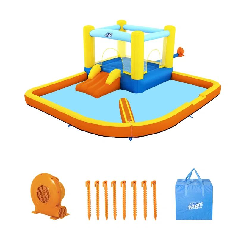 Bestway Bestway H2OGO Beach Bounce Kids Inflatable Outdoor Water Park with Air Blower