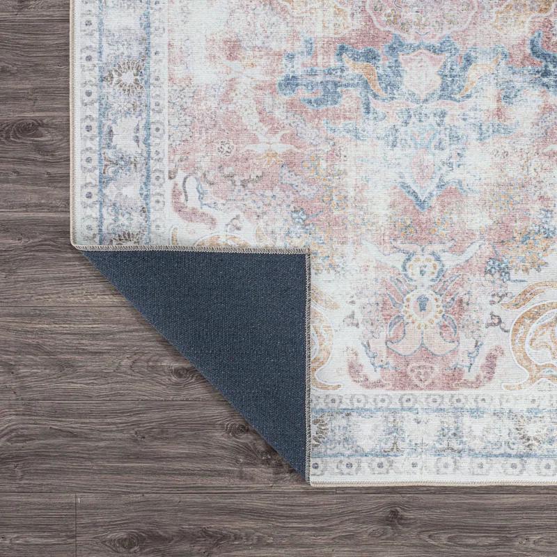 Quinn Oriental Flatweave Machine Washable Polyester Performance Rug