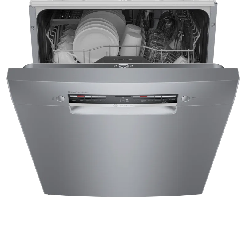 Bosch SGE53C55UC 300 Series 24" ADA Front Control Smart Built-In Dishwasher with Home Connect and 46 Dba