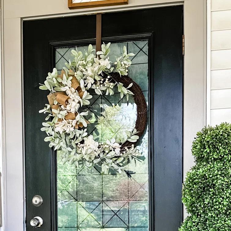Haute Decor Faux Hydrangea 24'' Wreath