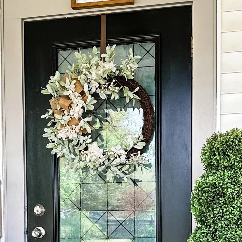 Haute Decor Faux Hydrangea 24'' Wreath
