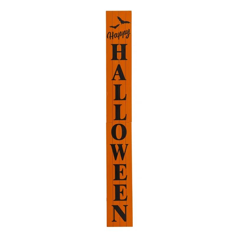 Jetlink Crafts Happy Halloween 5 Foot Wooden Porch Sign