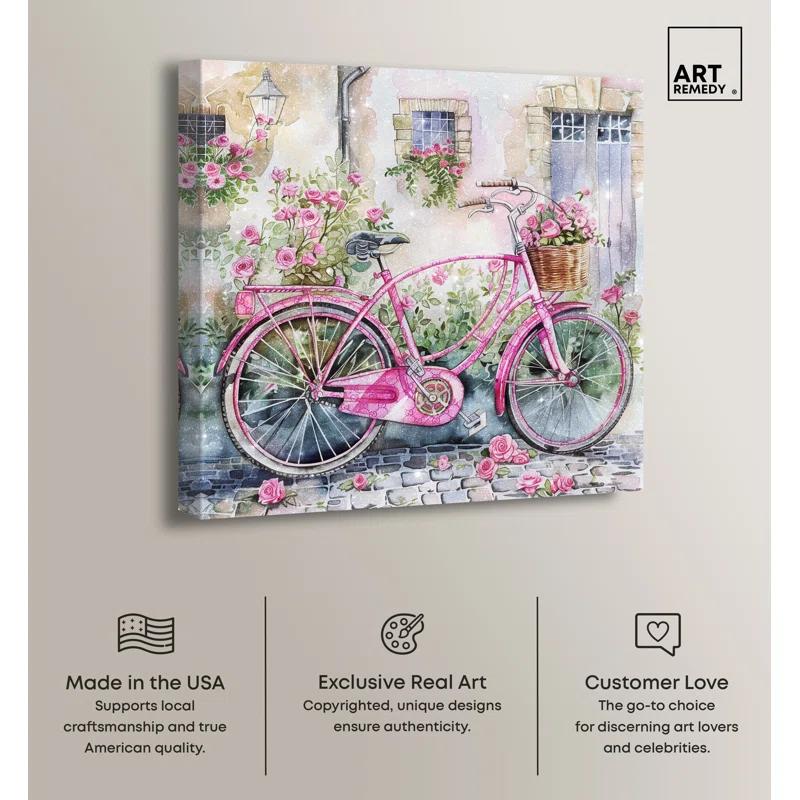 Art Remedy Glam Bike Chic Farmhouse Wall Art by Art Remedy